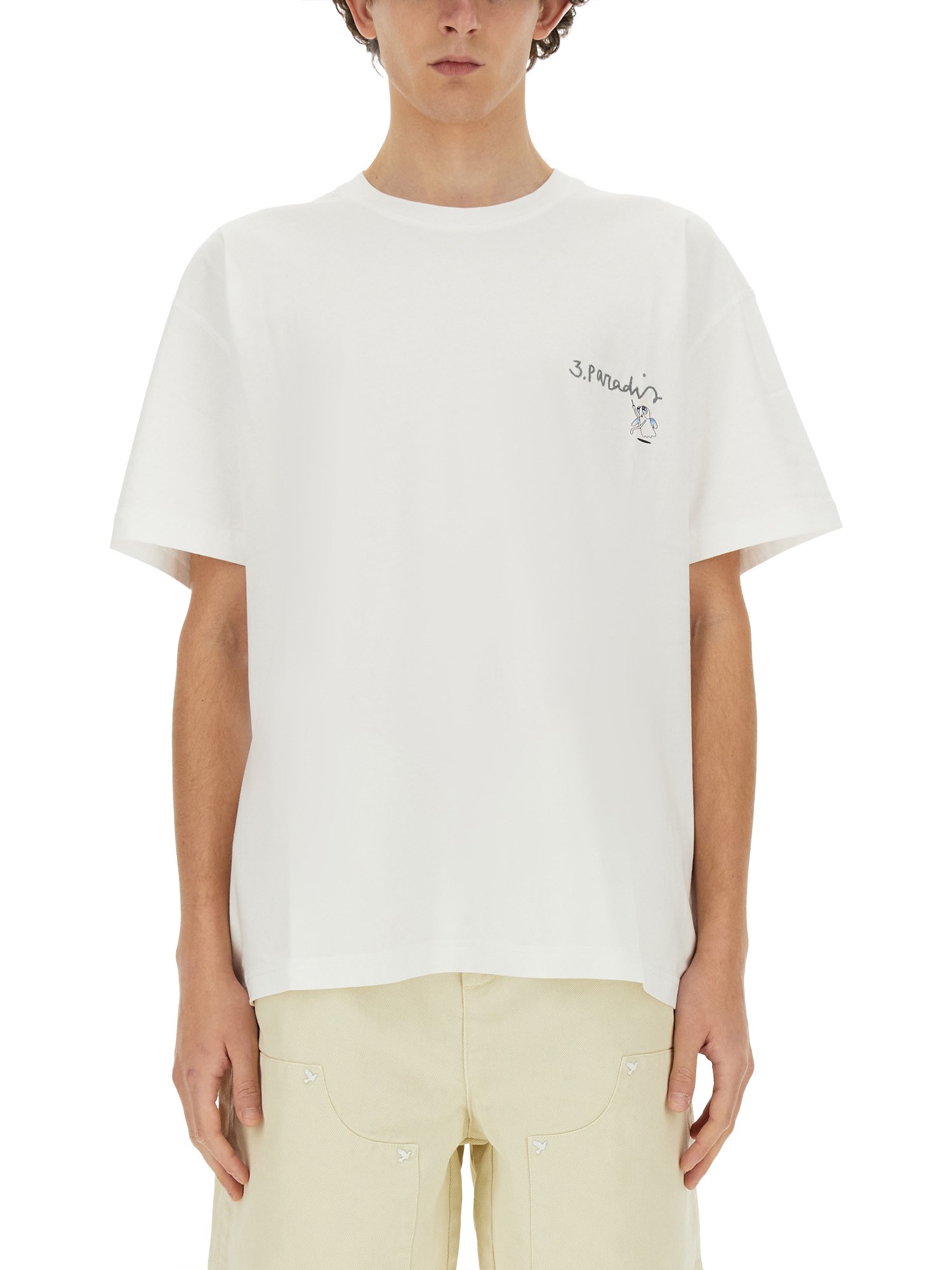 Shop 3paradis X Edgar Plans T-shirt In White