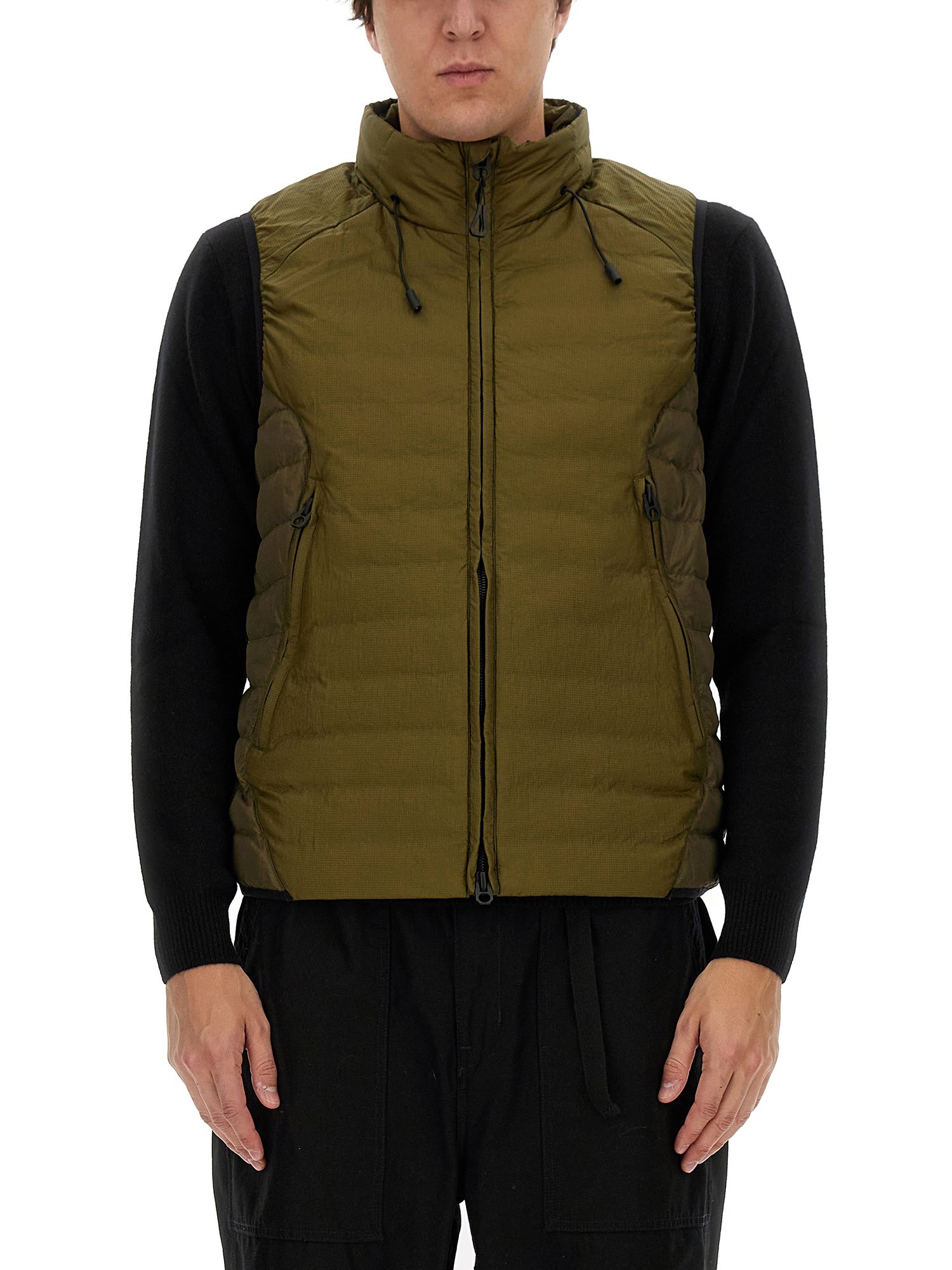 Shop Jg1 Padded Vest In Green