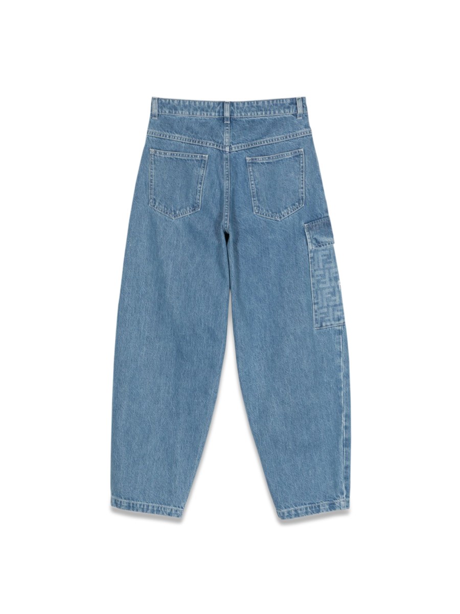 pantalone washed denim