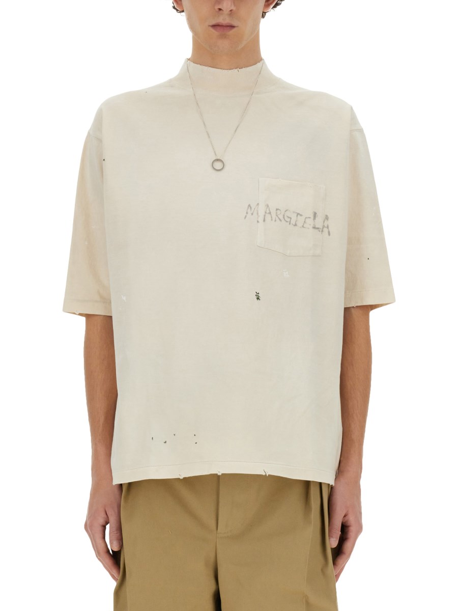 MAISON MARGIELA T-SHIRT IN COTONE BIOLOGICO