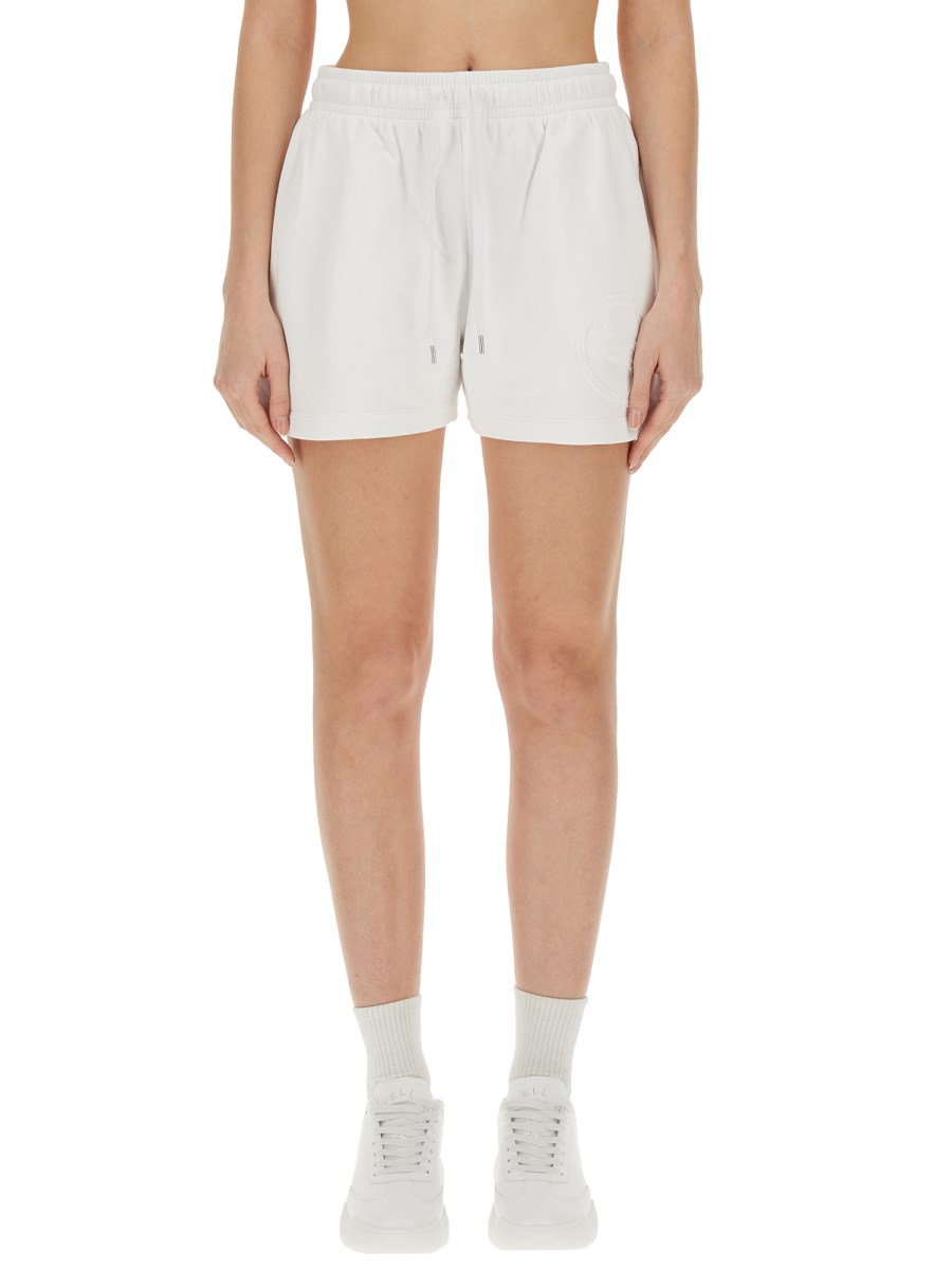 STELLA McCARTNEY SHORTS IN FELPA DI COTONE CON LOGO