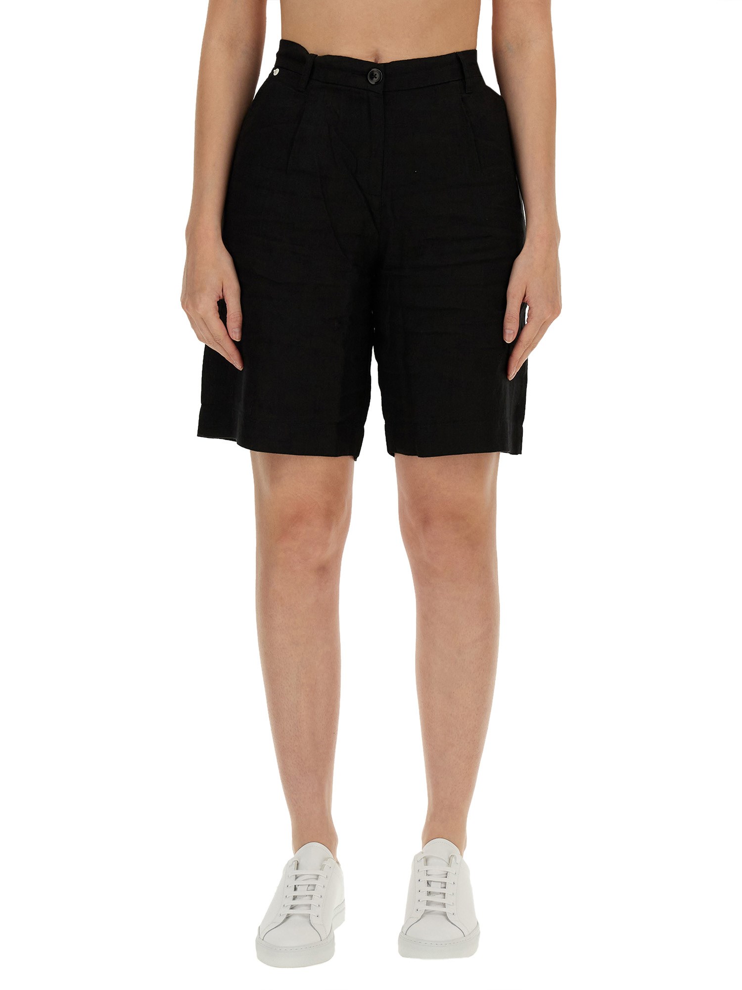 Shop Saint James Bermuda Shorts "cecile" In Black