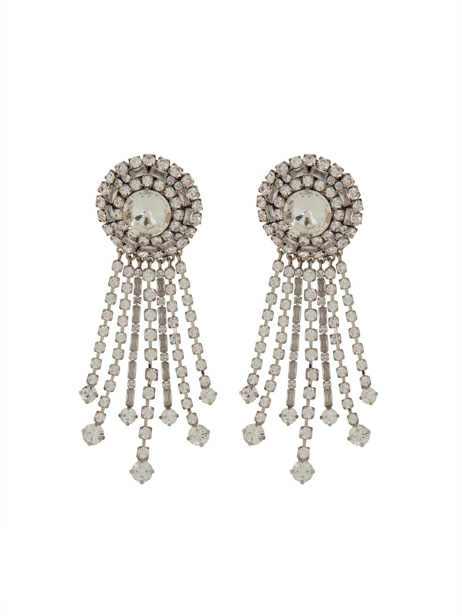 alessandra rich round clip-on earrings