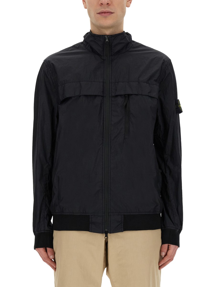 STONE ISLAND GIACCA IN NYLON CON LOGO