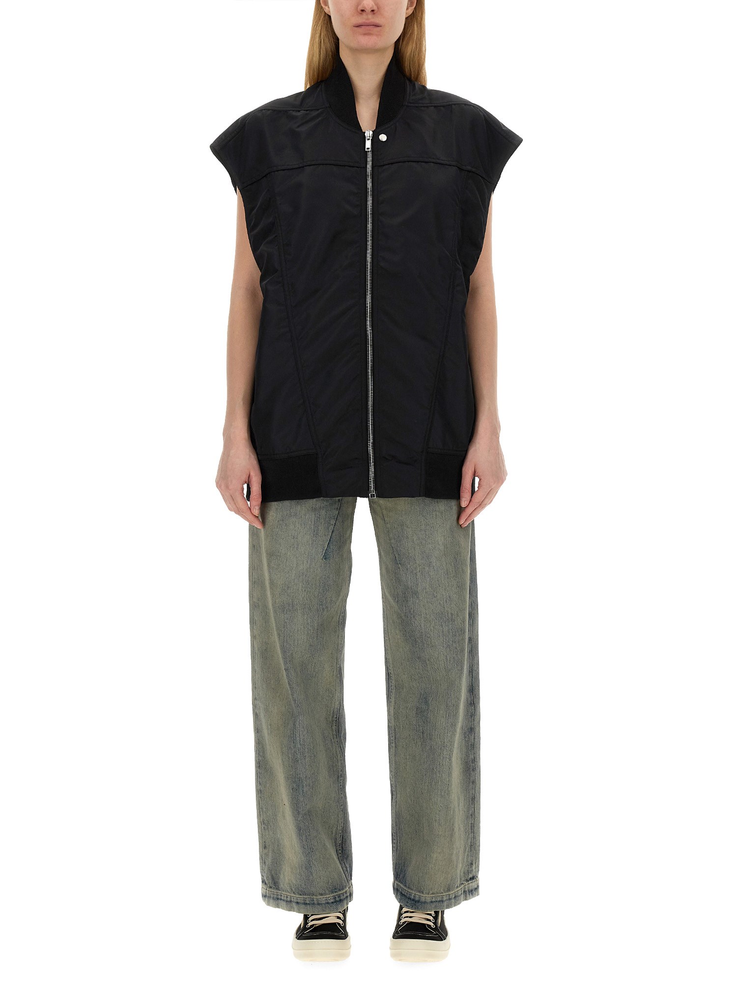 Shop Rick Owens Drkshdw "jumbo Flight" Vest In Black