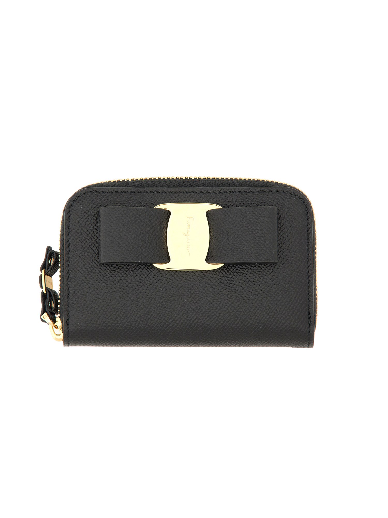 Shop Ferragamo Card Holder "vara" In Black