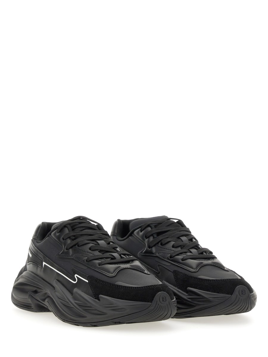 【関税込み】B-Dr4g0n Sneakers - Balmain - Synthetic Leather Balmain B-Dr4g0n Sneakers - Synthetic Leather - Beige