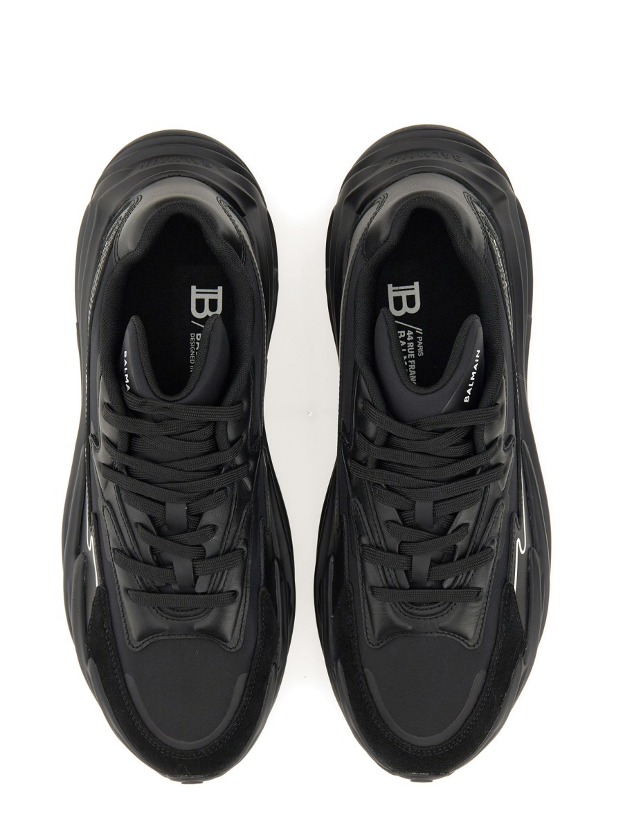 【関税込み】B-Dr4g0n Sneakers - Balmain - Synthetic Leather Balmain B-Dr4g0n Sneakers - Synthetic Leather - Beige