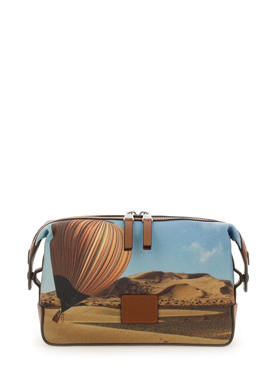 BEAUTY CASE CON STAMPA SIGNATURE STRIPE BALLOON