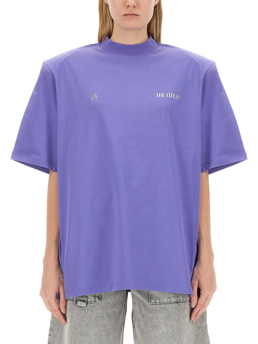 THE ATTICO - T-SHIRT WITH LOGO - Eleonora Bonucci