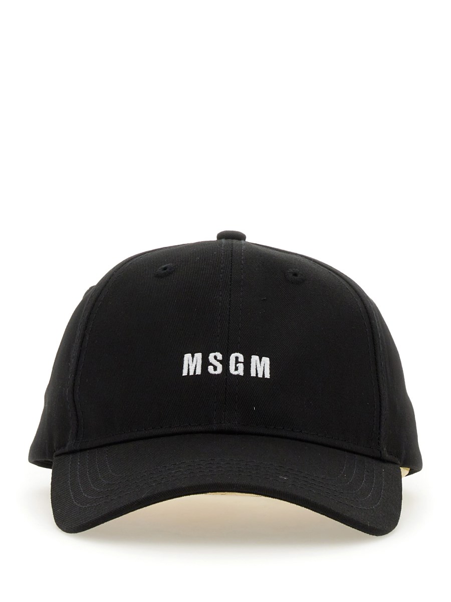 MSGM CAPPELLO DA BASEBALL IN COTONE CON LOGO