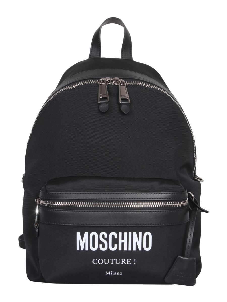 MOSCHINO LARGE CORDURA NYLON BACKPACK WITH LOGO Eleonora Bonucci