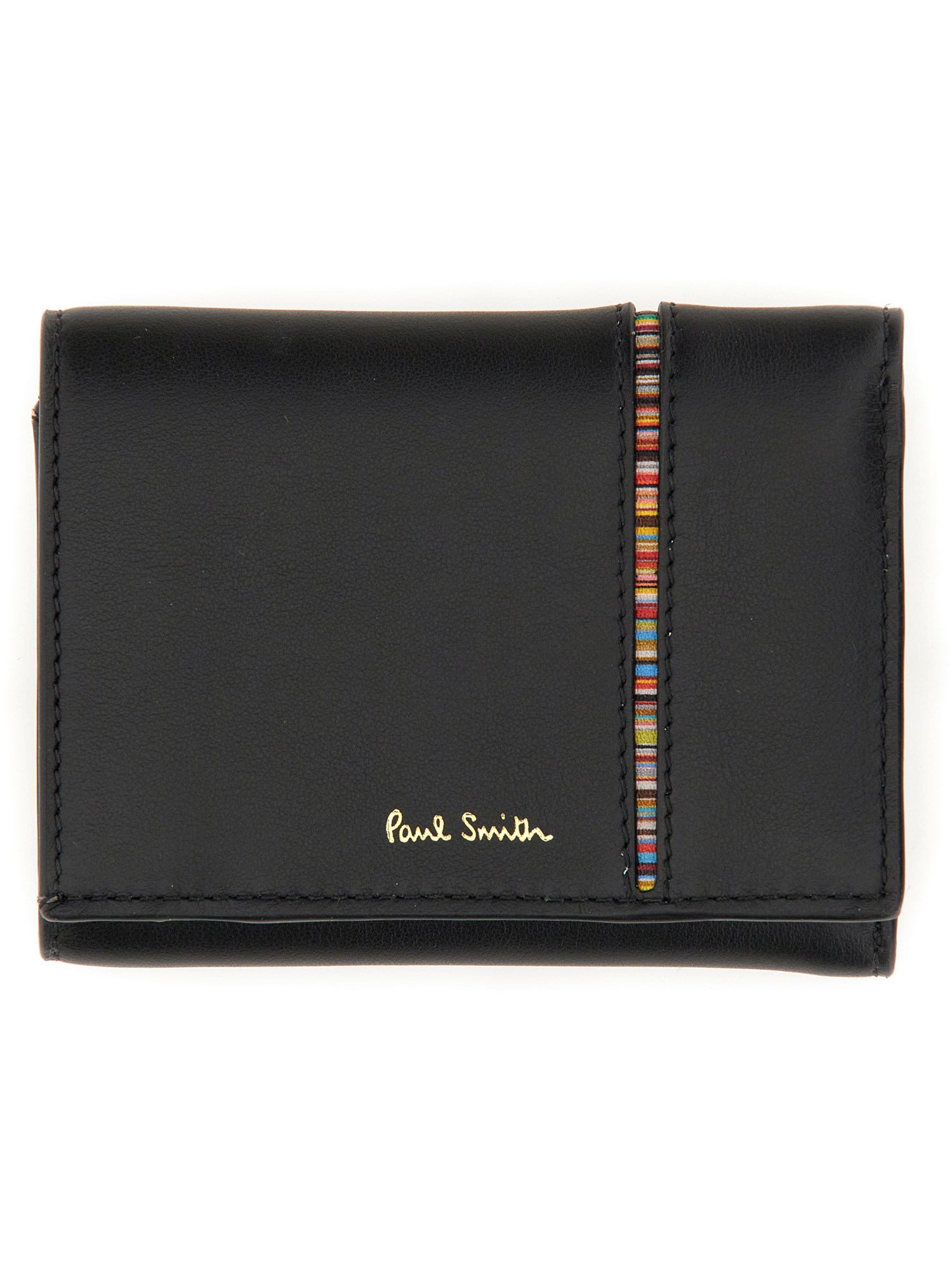 paul smith tri-fold leather wallet