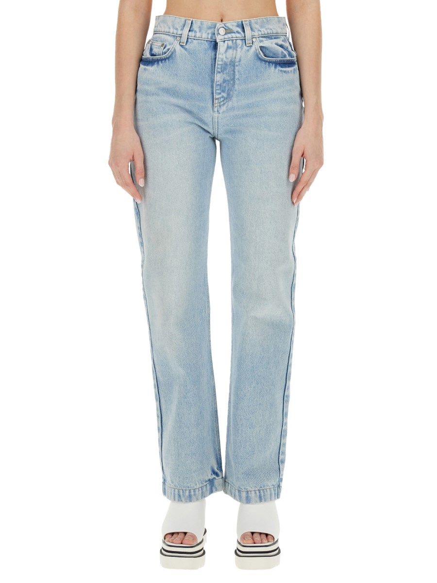 STELLA McCARTNEY JEANS STRAIGHT LEG IN DENIM DI COTONE