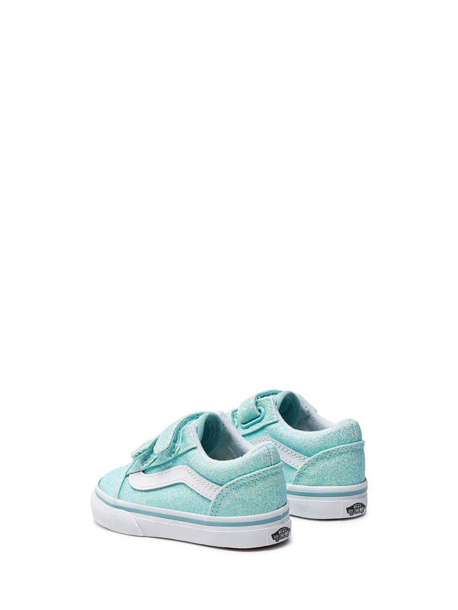 old skool v glitter pastel blue