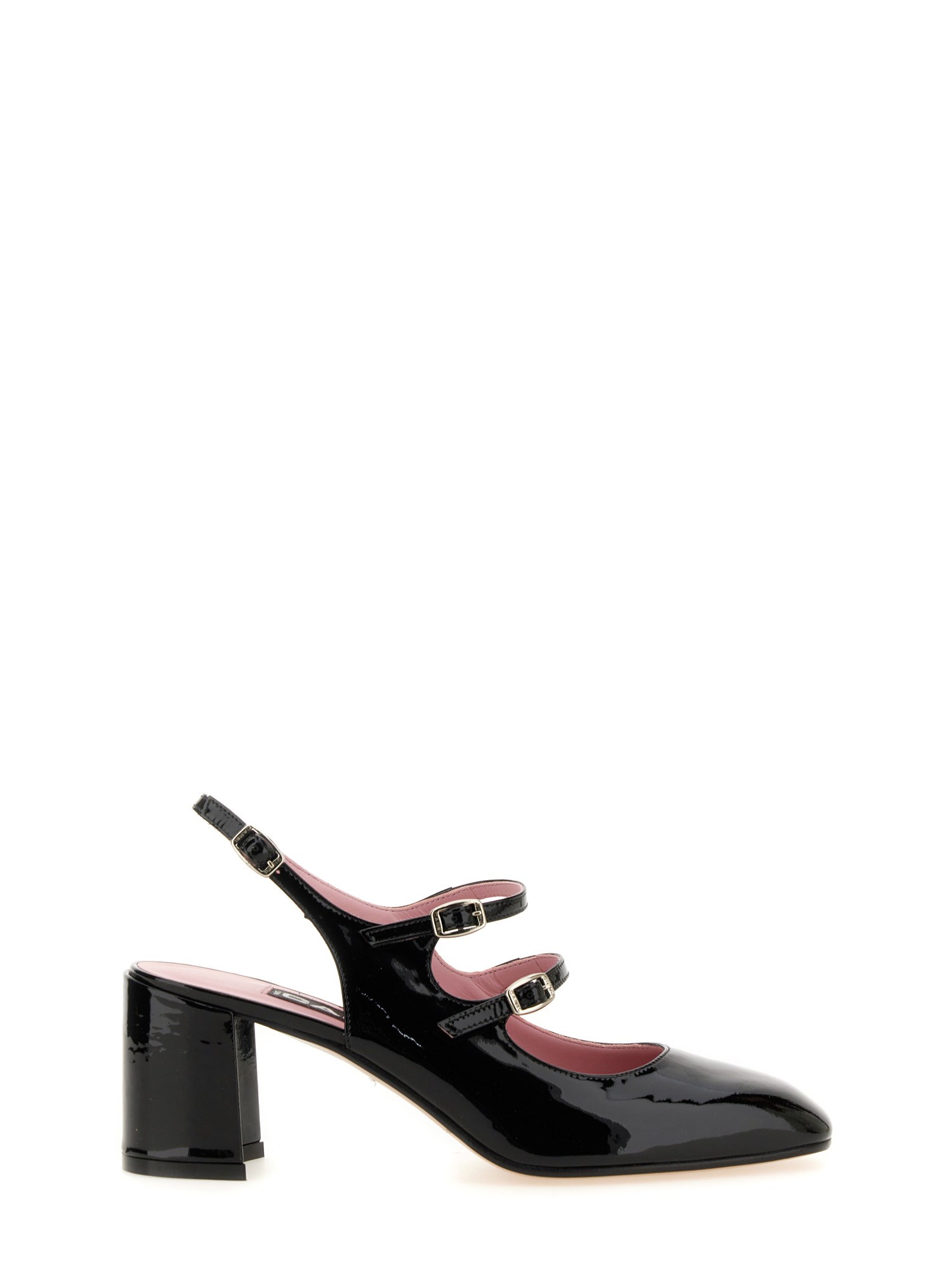Carel Paris Banana Patent Leather Slingback Pumps In Black