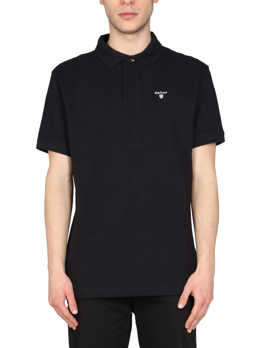 BARBOUR POLO REGULAR FIT IN COTONE CON LOGO RICAMATO