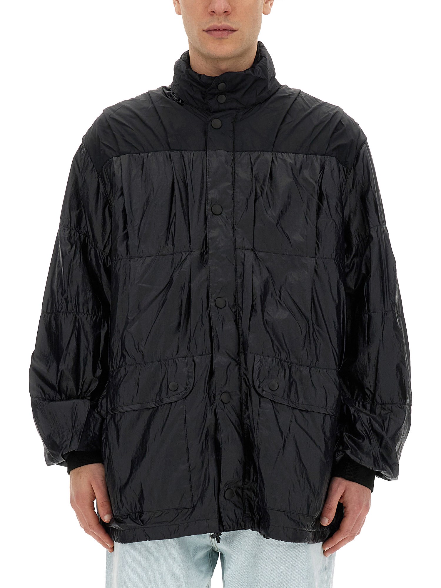 Our Legacy Exhaust Puffa Techno Fabric Jacket In Black