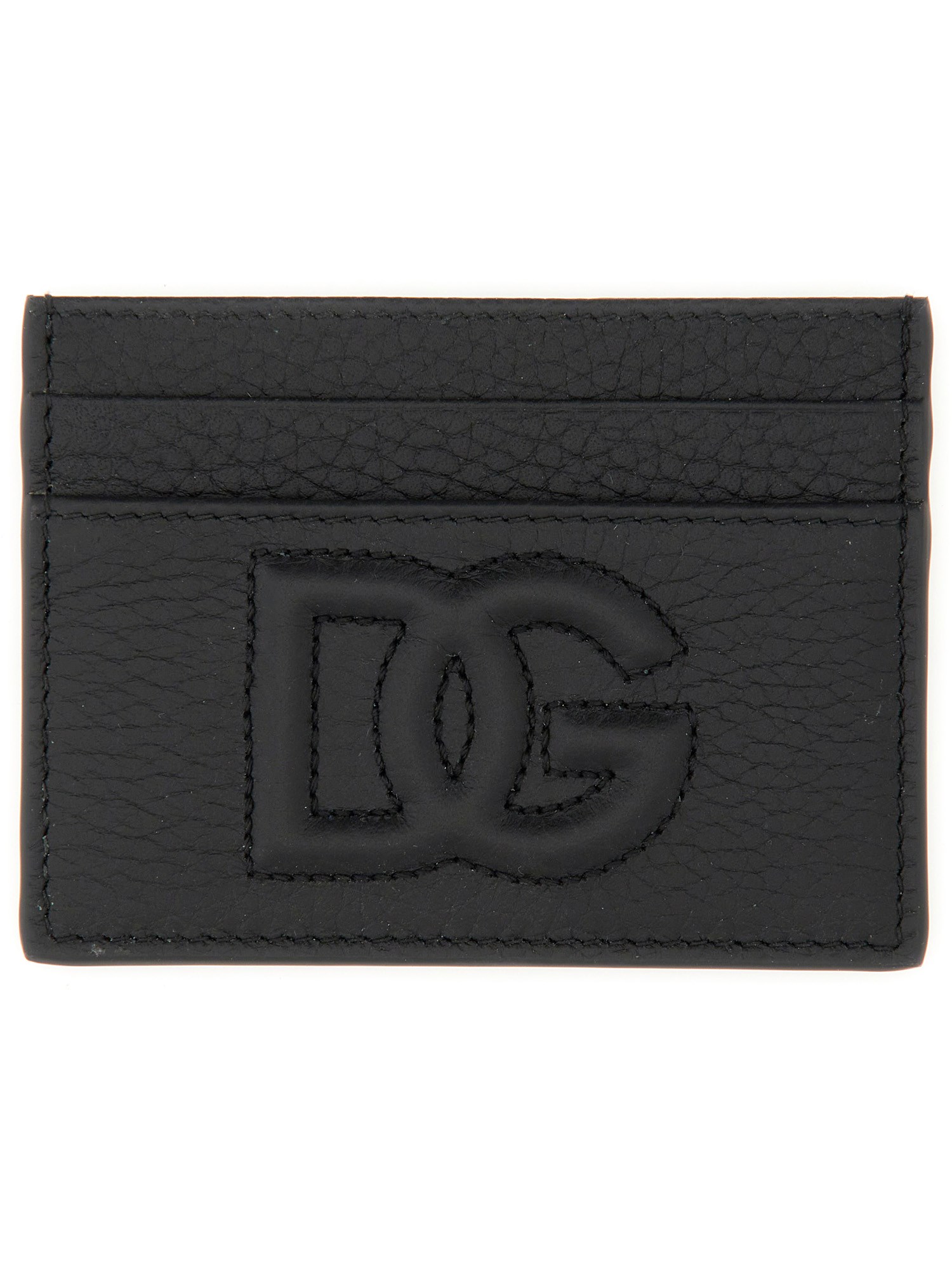 Shop Dolce & Gabbana Dg Logo Card Holder In Black