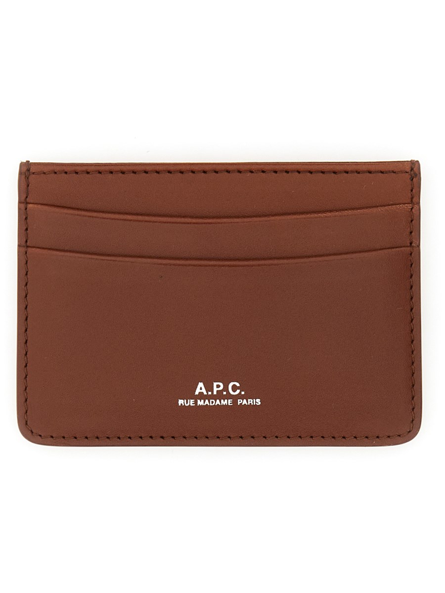 A.P.C. PORTACARTE ANDRE IN PELLE