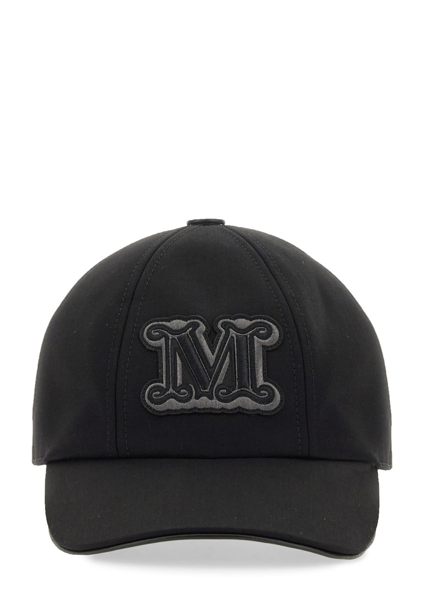 MAX MARA CAPPELLO IN COTONE CON LOGO