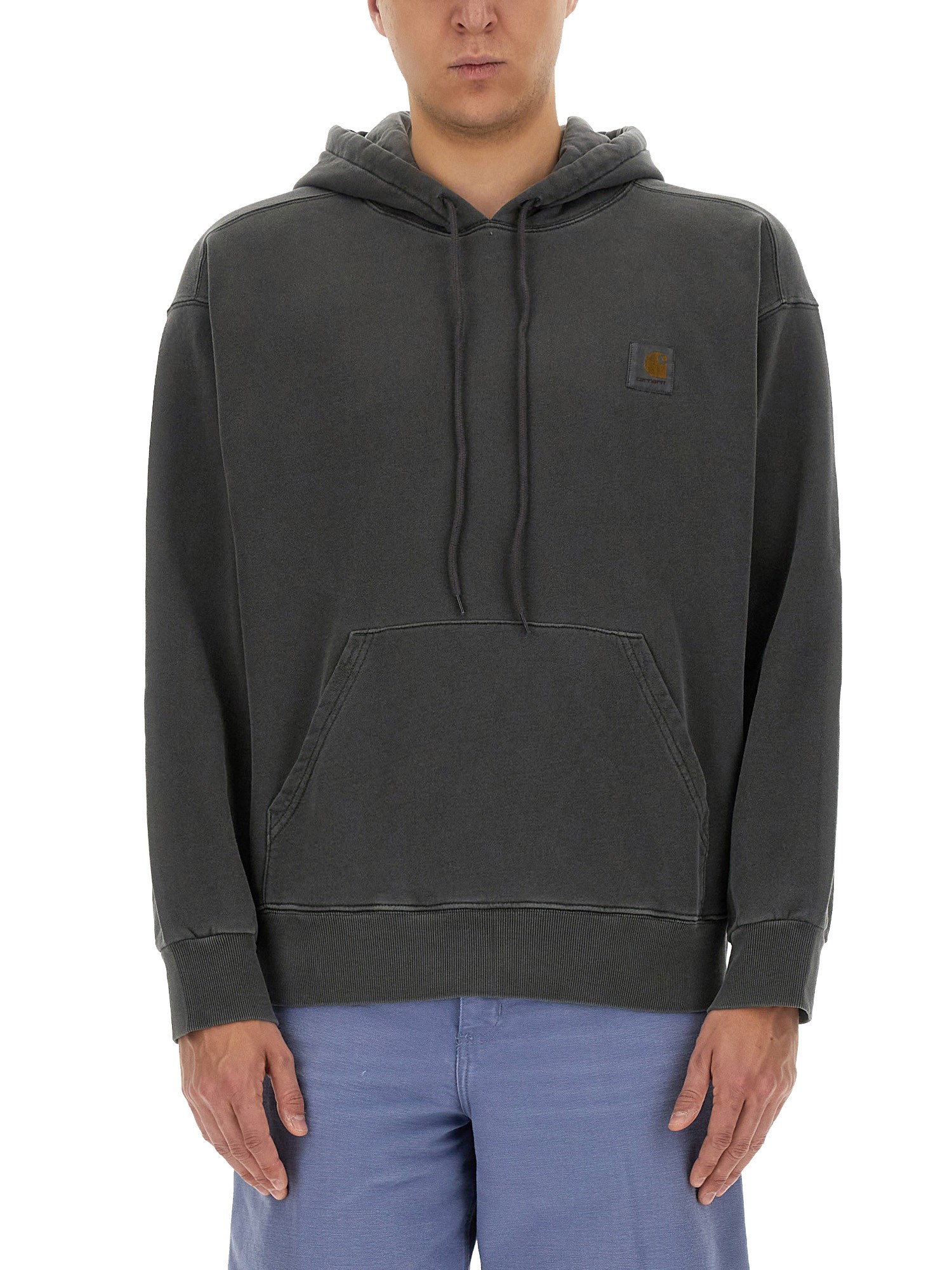 Shop Carhartt "neslon" Sweatshirt In Black