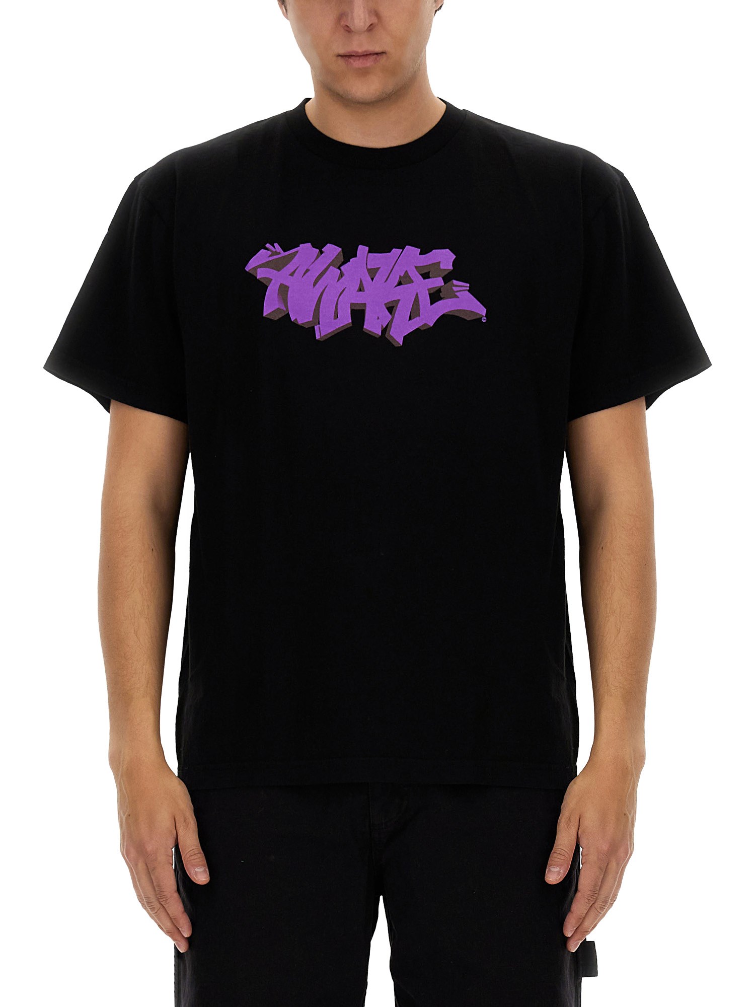 Shop Awake Ny "graffiti" T-shirt In Black