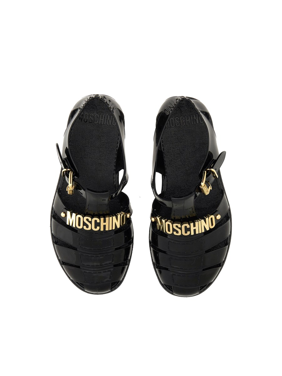 MOSCHINO SANDAL WITH LOGO Eleonora Bonucci