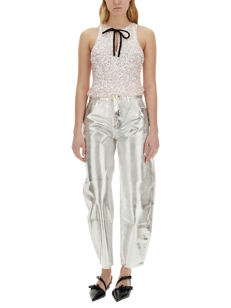 大人気新品セール ブ GANNI - 3D SEQUIN TOP - Eleonora Bonucci トップス