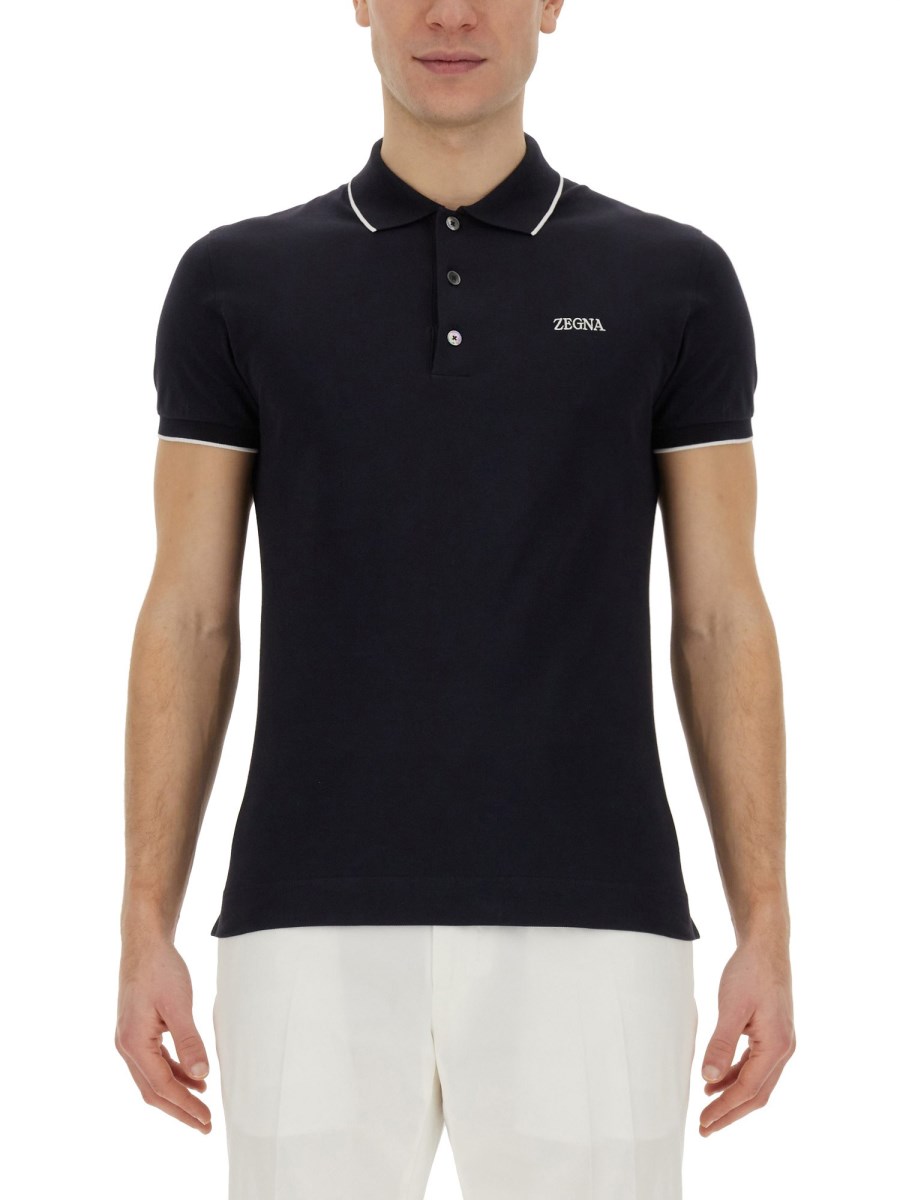 ZEGNA POLO CON LOGO