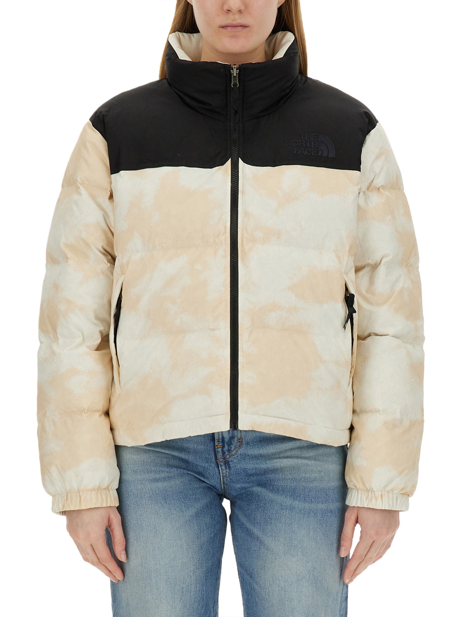The North Face White 1992 Nuptse Reversible Down Jacket In Multicolour