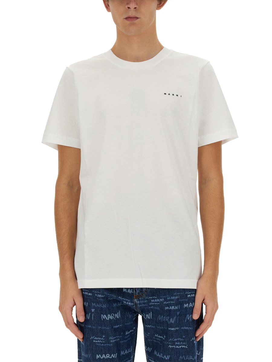 MARNI T-SHIRT CON STAMPA LOGO