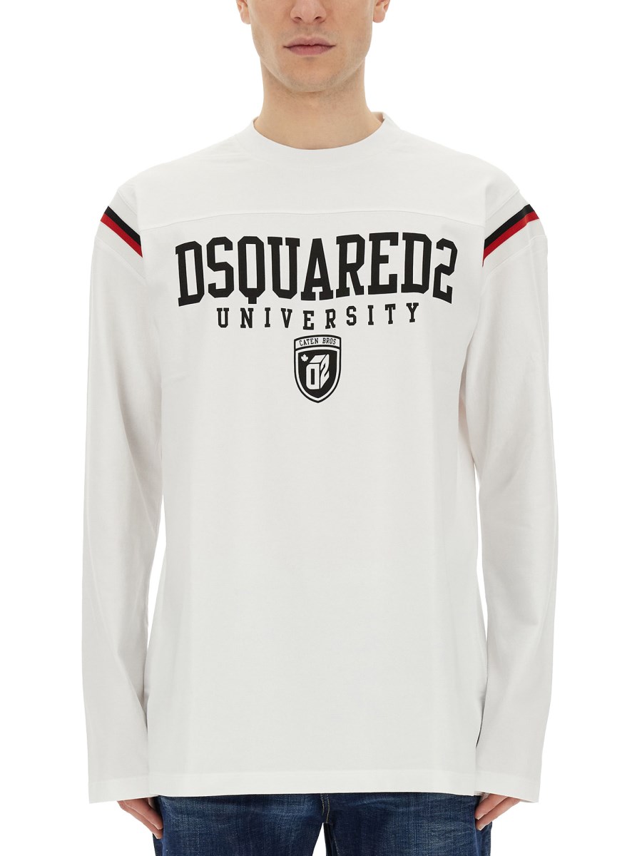 Dsquared white outlet sweatshirt