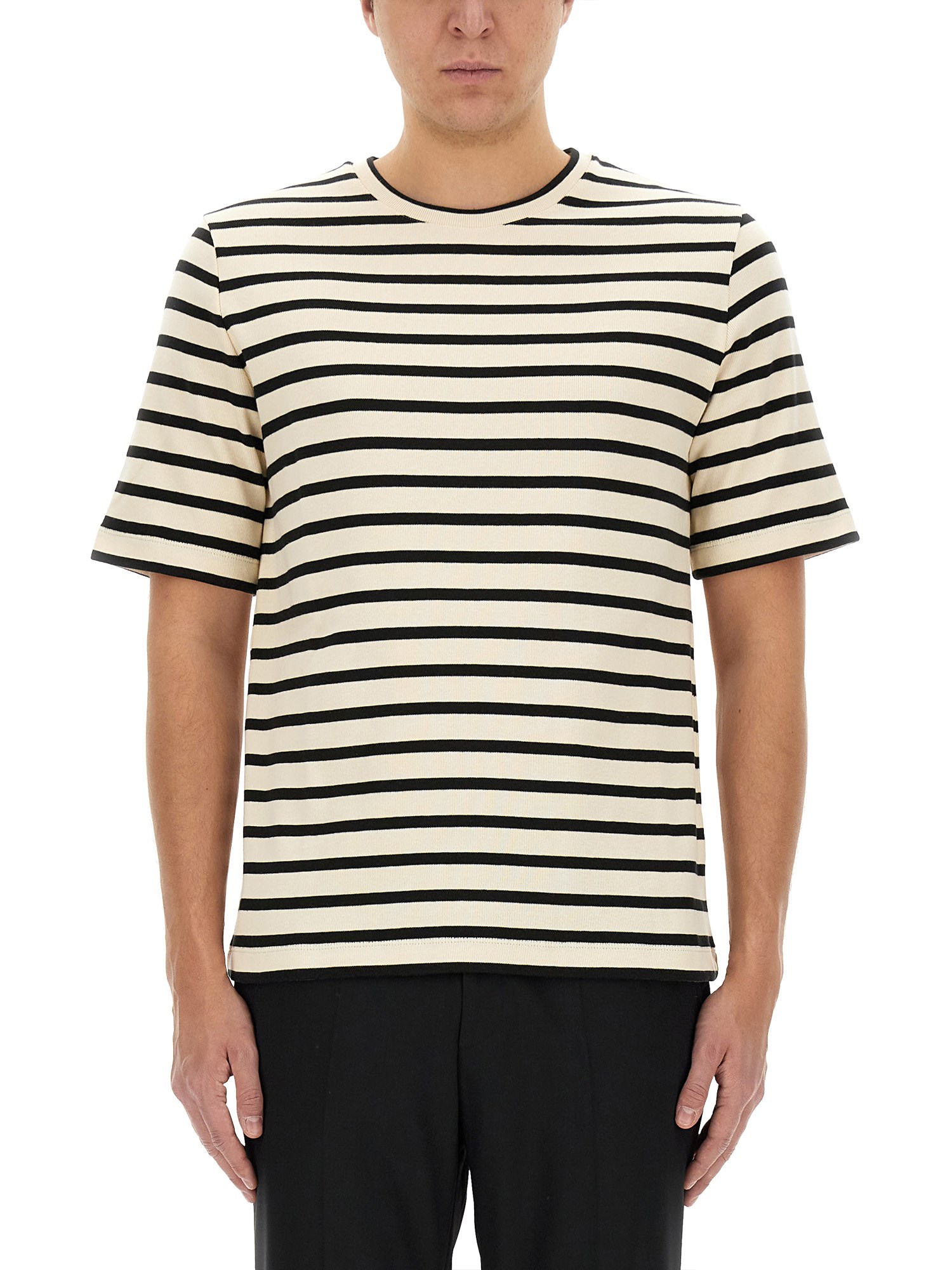jil sander striped t-shirt