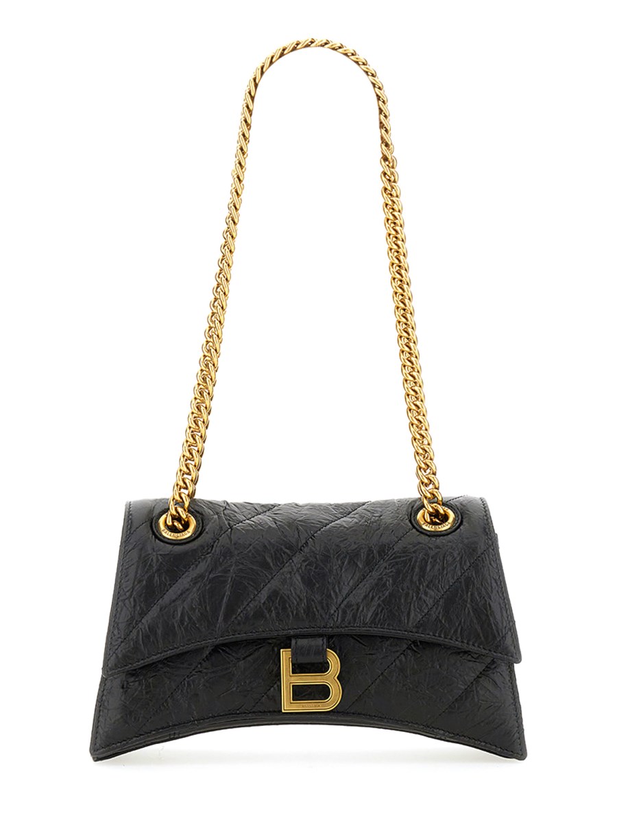 BALENCIAGA BORSA CRUSH SMALL TRAPUNTATA CON CATENA