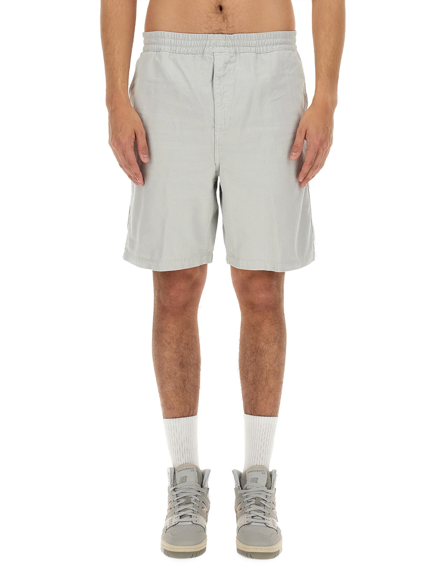 Shop Carhartt Bermuda Shorts "moraga" In Grey