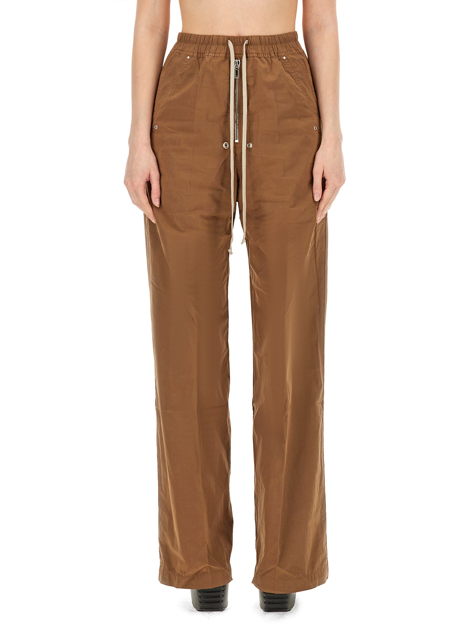 Rick Owens Drkshdw Cotton Pants In Brown