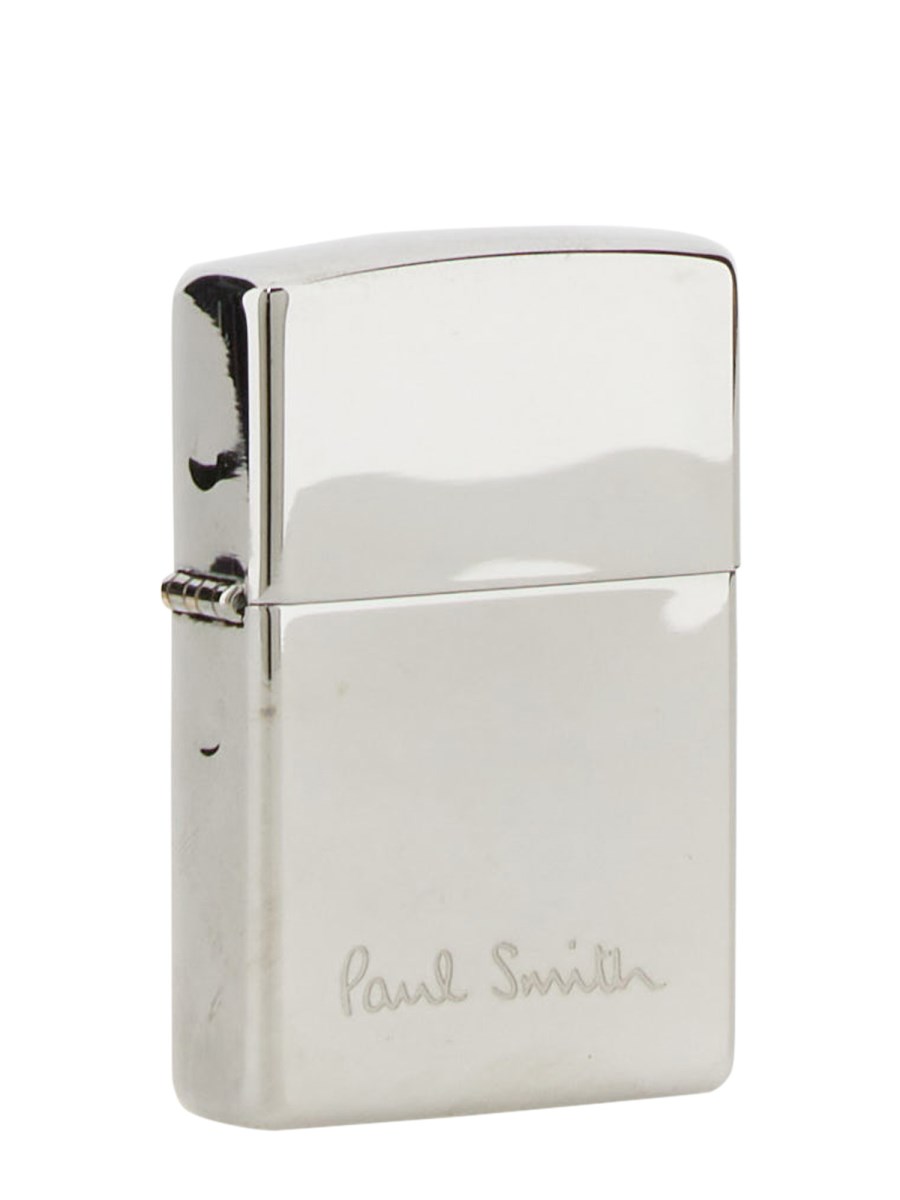 PAUL SMITH: Accendino Zippo x in acciaio - Argento  Accessori Decorativi  Paul Smith M1APAULAZIPPO online su