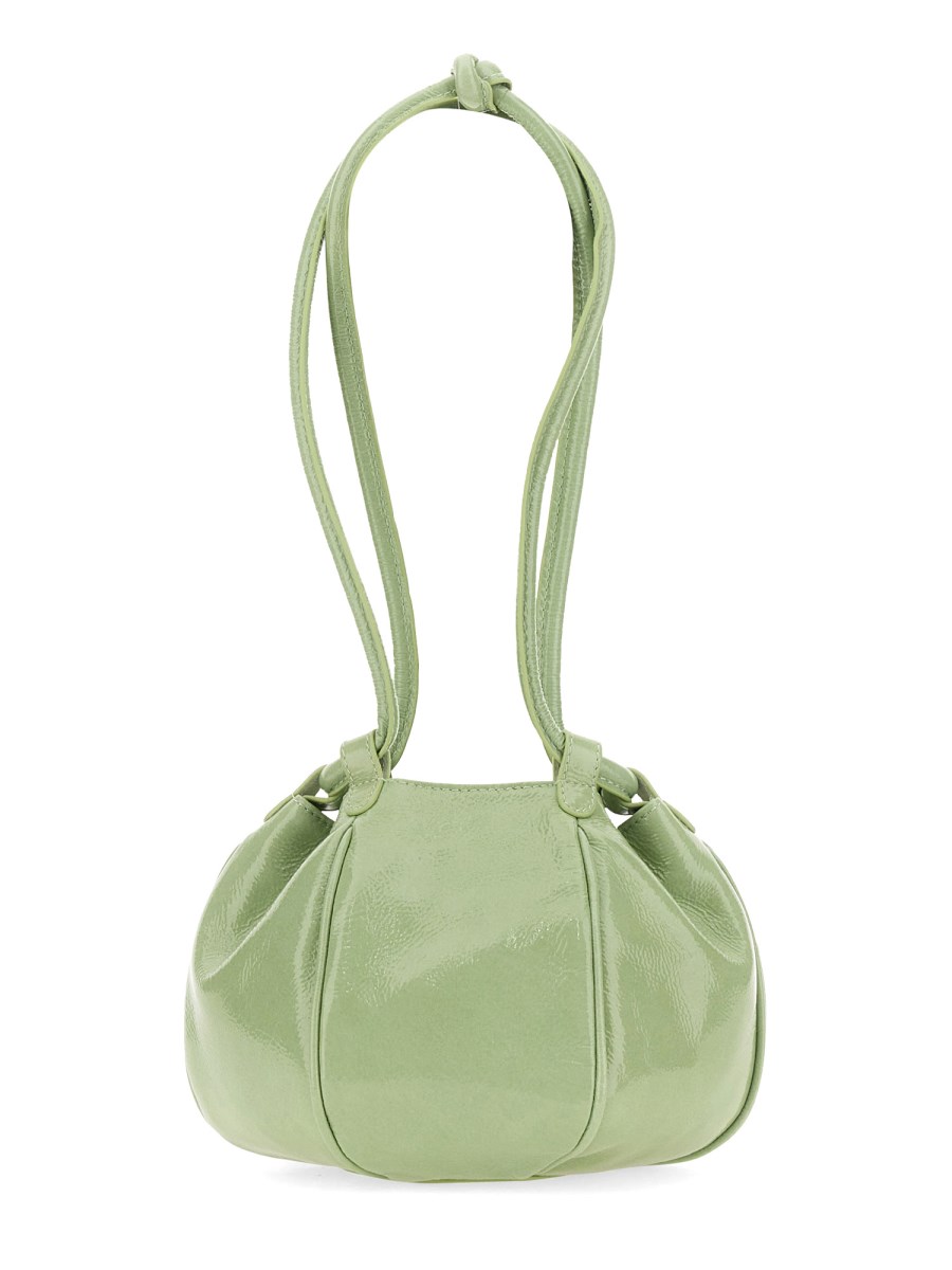 HEREU BORSA "GLOBUL" MINI IN PELLE CRINKLED GLOSSY