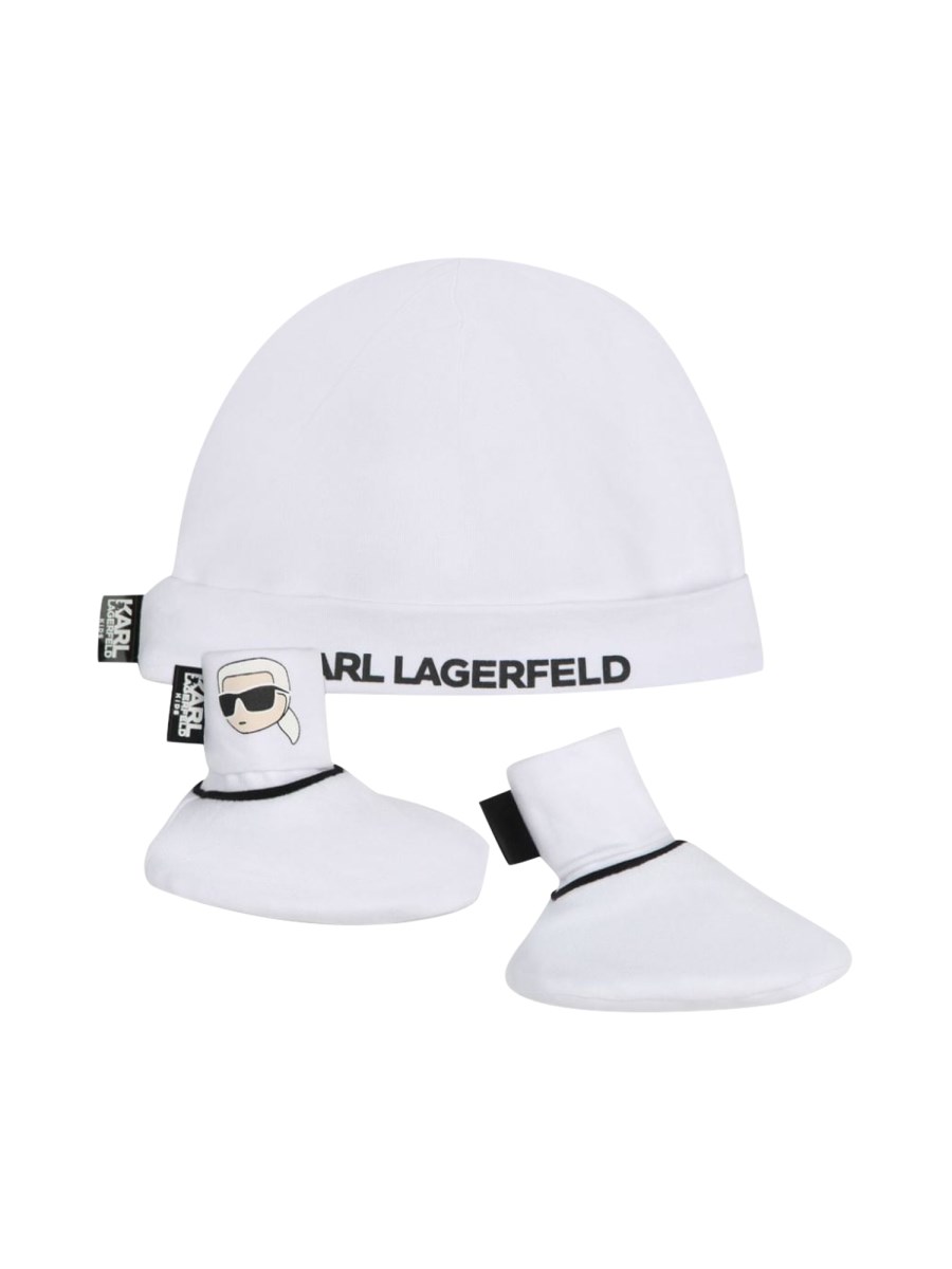 KARL LAGERFELD bonnet+chaussons+boite