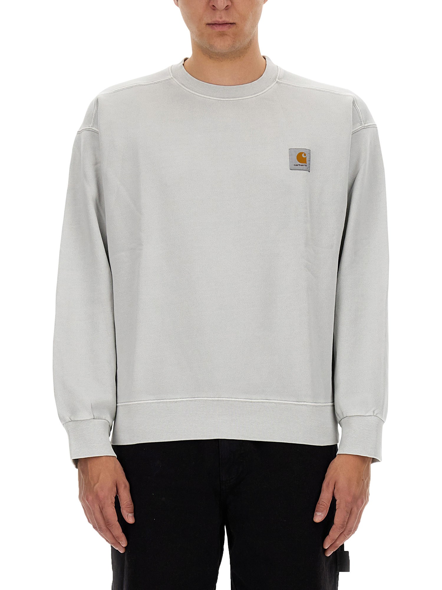 Shop Carhartt "nelson" Sweatshirt In Grey
