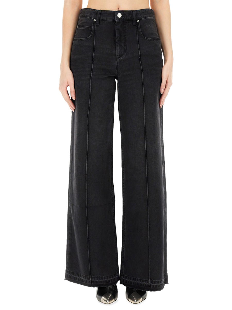 ISABEL MARANT PANTALONE NOLDY IN DENIM DI COTONE