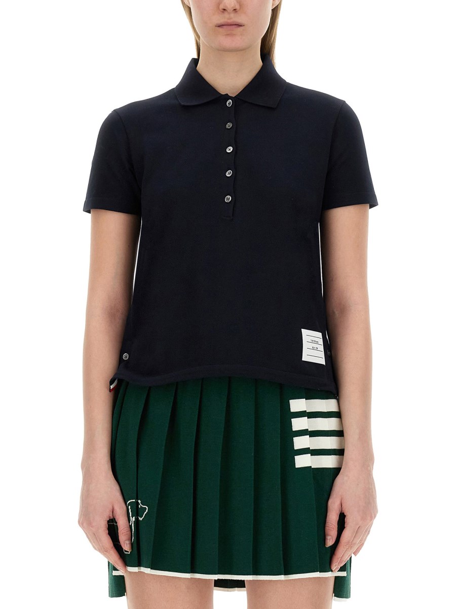 THOM BROWNE POLO IN PIQUE