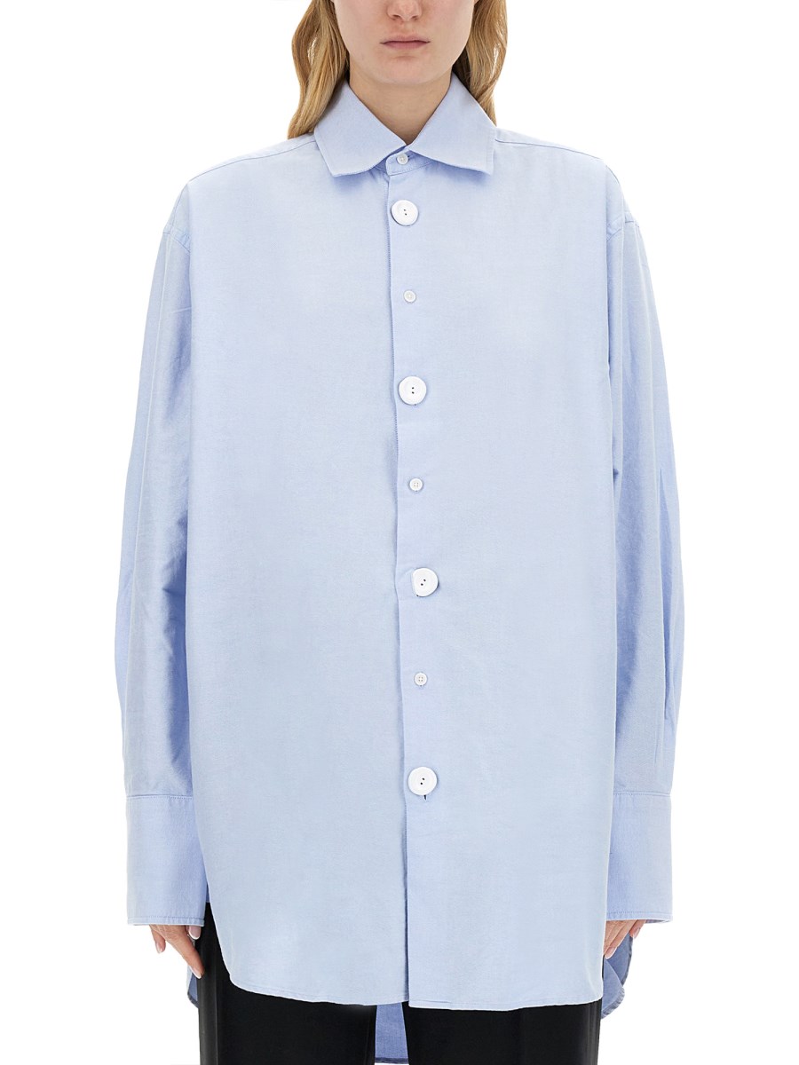 JW ANDERSON CAMICIA OVERSIZE CON BOTTONI IN CERAMICA