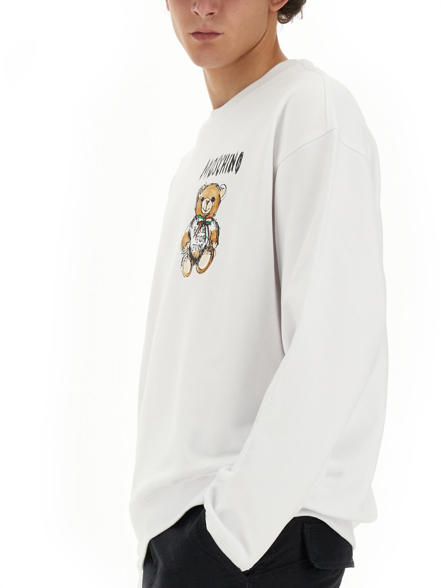 MOSCHINO - DRAWN TEDDY BEAR SWEATSHIRT - Eleonora Bonucci