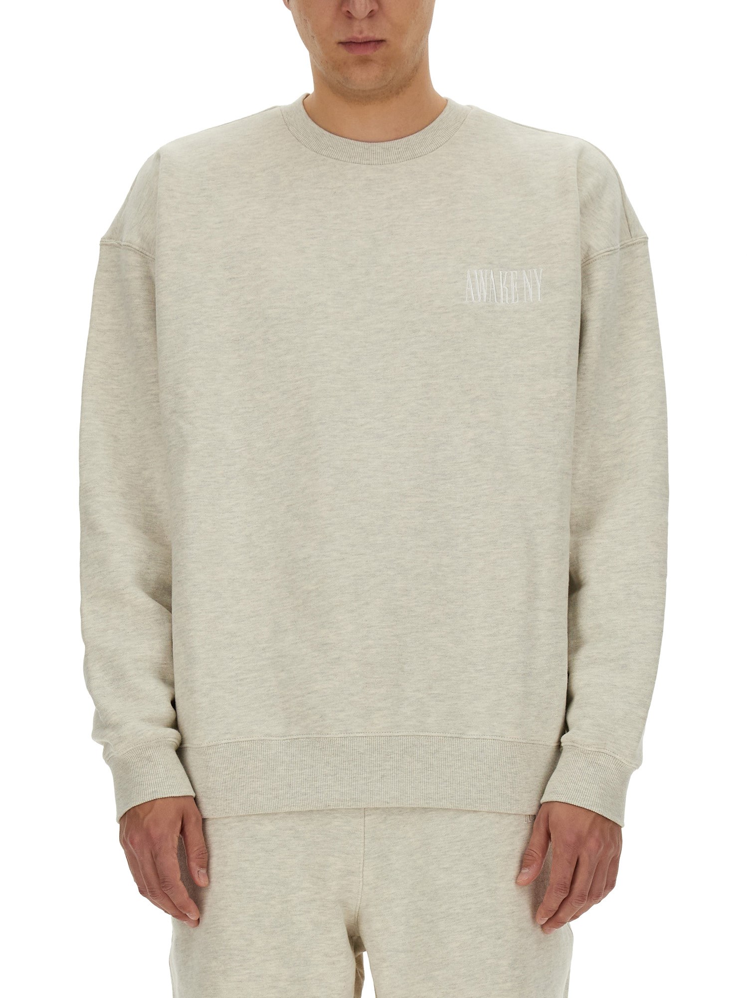 Shop Awake Ny Cotton Sweatshirt In Grey