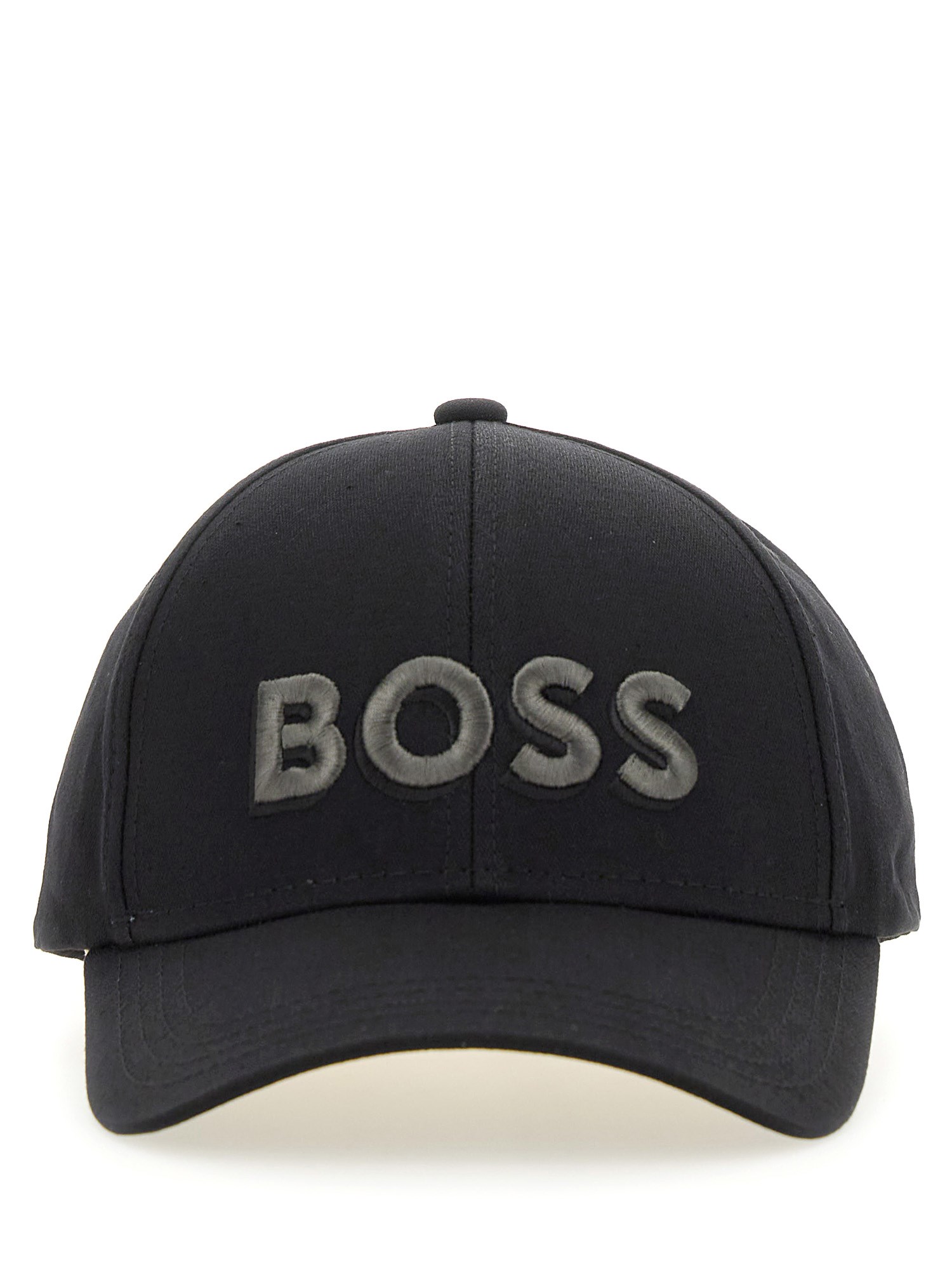 Hugo Boss Baseball Hat With Logo In Nero