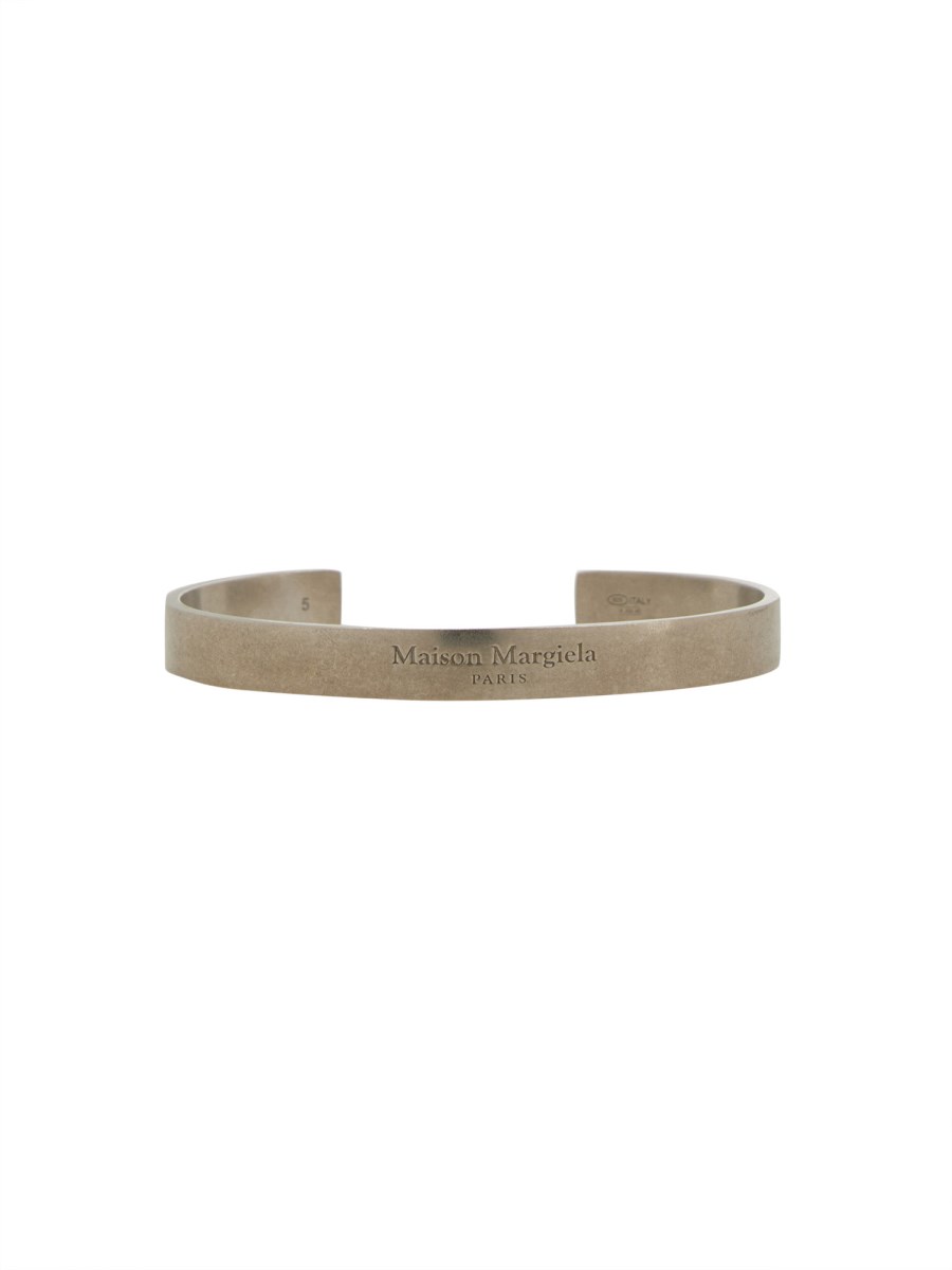 MAISON MARGIELA BRACCIALE RIGIDO CON LOGO