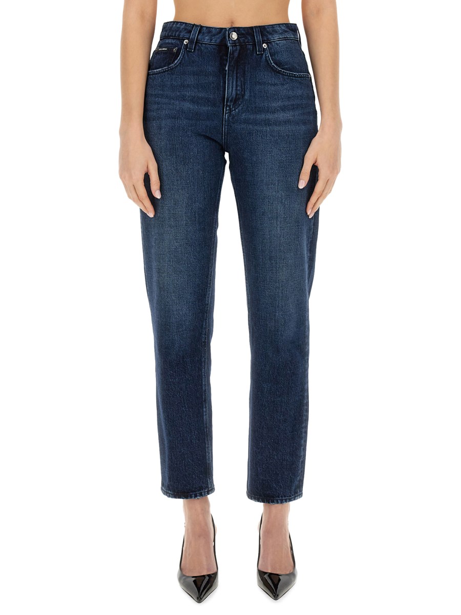 DOLCE & GABBANA JEANS BOYFRIEND IN DENIM DI COTONE