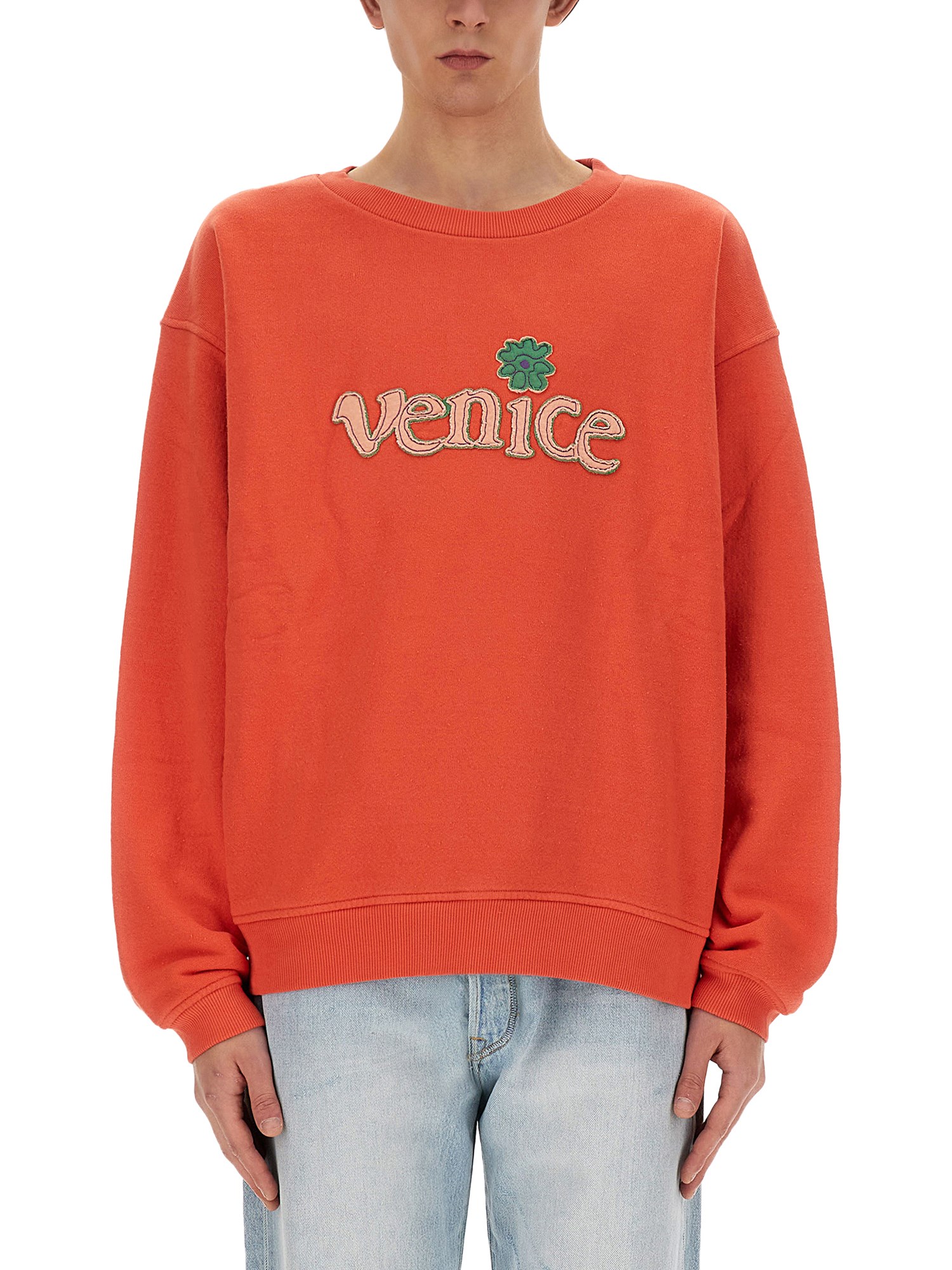 Shop Erl "venice" Sweatshirt In Red